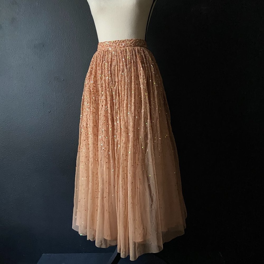 Asos Tulle & Sequin Blush Full Skirt size 14